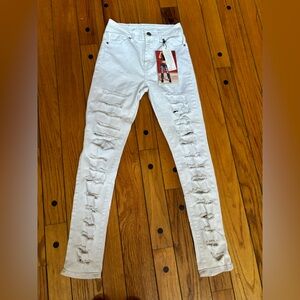 Brand new VIP distressed jeans